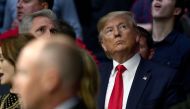  U.S. President Donald Trump attends UFC 244 at Madison Square Garden on November 02, 2019 in New York City. Steven Ryan/Getty Images/AFP