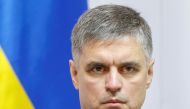 FILE PHOTO: Ukrainian Foreign Minister Vadym Prystaiko attends a news conference in Kiev, Ukraine October 10, 2019. REUTERS/Valentyn Ogirenko/File Photo