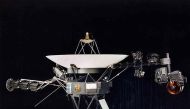 This NASA file handout image obtained on August 9, 2002 shows one of the twin Voyager spacecraft.  AFP/ NASA
 