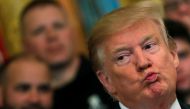 Donald Trump after the release of Mueller report in the East Room of the White House, April 18, 2019. Reuters C/ arlos Barria