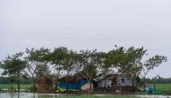 A damaged house is pictured after cyclone Bulbul hit the area in Koyra, some 100 km from Khulna on November 10, 2019. AFP / MUNIR UZ ZAMAN