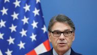 US Energy Secretary Rick Perry attends a joint news conference with Hungarian Foreign Minister Peter Szijjarto in Budapest, Hungary, November 13, 2018. Reuters / Bernadett Szabo