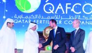 Prime Minister and Interior Minister H E Sheikh Abdullah bin Nasser bin Khalifa Al Thani shaking hands with Crown Prince of the Kingdom of Norway, Prince Haakon Magnus. H E Saad Sherida Al Kaabi, the Minister of State for Energy Affairs, President and CEO