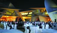 A general view of Qafco’s 50th anniversary celebration gala dinner held at National Museum of Qatar on Monday. Pic: Abdul Basit / The Peninsula