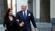 Roger Stone, former campaign adviser to U.S. President Donald Trump, arrives with his wife Nydia for the continuation of his criminal trial on charges of lying to Congress, obstructing justice and witness tampering at U.S. District Court in Washington, U.