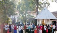 People stand in line to cast their votes during the presidential election in Colombo, Sri Lanka November 16, 2019. REUTERS/Dinuka Liyanawatte