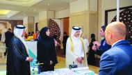Sheikh Dr Mohammed bin Hamad Al Thani, Director of Public Health, and Ibtihaj Al Ahmadani, member of the Board of Directors at Qatar Chamber and President of Health Committee at the Chamber, at the opening of ‘The International Conference of Aesthetic Den