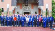 The Qatar Stars League delegates, who attended the Annual Meeting of World Leagues Forum in Marrakesh, Morocco, pose for a group picture.