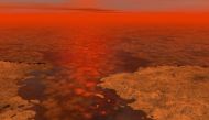FILE PHOTO: This artist's concept envisions what hydrocarbon ice forming on a liquid hydrocarbon sea of Saturn's moon Titan might look like in this NASA image released on January 8, 2013. Reuters/NASA/JPL-Caltech/USGS/Handout/File Photo