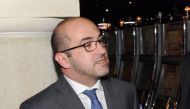 Yorgen Fenech of the Tumas Group talks with VIP guests during the opening of the Oracle Casino in St Paul's Bay, Malta, June 4, 2014. Picture taken June 4, 2014. Jeremy Wonnacott/Malta Government Department of Information/Handout via REUTERS 