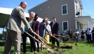 Officials break ground on the Maggie Walker Community Land Trust in Richmond, Virginia, in June 2017. Handout photo by Nikki D’adamo-Damery