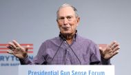 FILE PHOTO: Former New York City Mayor Michael R. Bloomberg speaks during the Presidential Gun Sense Forum in Des Moines, Iowa, U.S., August 10, 2019. REUTERS/Scott Morgan
