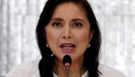 Philippines Vice President Maria Leonor Robredo speaks during her first meeting with a drug war task force after President Rodrigo Duterte appointed her as its co-head, in Quezon City, Metro Manila, November 8, 2019. Reuters/Eloisa Lopez
 