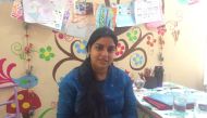 Counsellor Arti Sharma in her office at the Taabar shelter home for children in Jaipur, India, November 12, 2019. Thomson Reuters Foundation/Anuradha Nagaraj