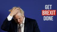 Britain's Prime Minister Boris Johnson gestures at a news conference in London, Britain November 29, 2019. Reuters/Peter Nicholls