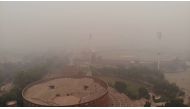 A view of Gaddafi stadium in Lahore, Pakistan, on a smoggy day, November 21, 2019. Thomson Reuters Foundation/Mahera Omar