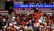 U.S. President Donald Trump holds a campaign at the BB&T Center in Sunrise, Florida, U.S. November 26, 2019. REUTERS/Maria Alejandra Cardona
