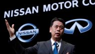Nissan Motor chief executive Makoto Uchida speaks during a news conference at Nissan Motor headquarters in Yokohama, Japan, December 2, 2019. REUTERS/Kim Kyung-Hoon