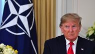 US President Donald Trump speaks during his meeting with Nato Secretary-General Jens Stoltenberg at Winfield House, London on December 3, 2019. AFP / Nicholas Kamm