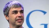 Google co-founder and CEO Larry Page speaks during a news conference at the Google offices on May 21, 2012 in New York City.  AFP / Getty Images North America / Justin Sullivan 