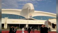 FILE PHOTO: The terminal at the newly built Ashgabat International Airport, with a portrait of Turkmen President Kurbanguly Berdymukhamedov in the background, at its official opening in Ashgabat, Turkmenistan, September 17, 2016. REUTERS/Marat Gurt/File P