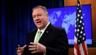 U.S. Secretary of State Mike Pompeo makes a statement to the press at the State Department in Washington, U.S., December 11, 2019. REUTERS/Yuri Gripas
