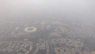 FILE PHOTO: An aerial view of the Delhi skyline shrouded in smog, in New Delhi, India, December 8, 2019. REUTERS/Anushree Fadnavis/File Photo
