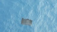 Debris believed by the Chilean Air Force to be from a Hercules C-130 military cargo plane that crashed this week and went missing, is seen in the Drake Passage or Sea of Hoces, Mid-Sea in this undated handout received on December 11, 2019. Fuerza Aerea de