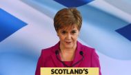 Scottish National Party leader and Scotland First Minister Nicola Sturgeon speaks in Edinburgh on December 13, 2019.  AFP / Andy Buchanan
