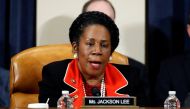 Rep. Sheila Jackson Lee, D-Texas, votes to approve the second article of impeachment against President Donald Trump during a House Judiciary Committee meeting on Capitol Hill, in Washington, U.S., December 13, 2019. Patrick Semansky/Pool via Reuters
 