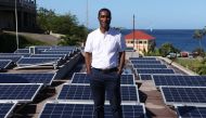 A view of rooftop solar panels installed by volunteer group Electriciens sans Frontieres in the Caribbean island of Dominica in 2018 after Hurricane Maria in 2017. Credit: UN Climate Change