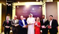 Ashraf Abu Issa (centre), Chairman of Abu Issa Holding Group, and other officials at the event. 