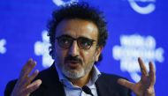 Hamdi Ulukaya, Chief Executive Officer of Chobani, attends the session 