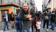 People celebrate at the Aragones Center 