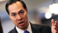 Democratic presidential candidate Julian Castro speaks to the media the morning after participating in the first US 2020 presidential debate in Miami, June 27, 2019. Reuters / Mike Segar
 