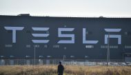 FILE PHOTO: A general view of the new Tesla factory built in Shanghai.  AFP / HECTOR RETAMAL
