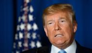 (FILES) In this file photo taken on January 3, 2020, US President Donald Trump makes a statement on Iran at the Mar-a-Lago estate in Palm Beach Florida. AFP / Jim Watson 