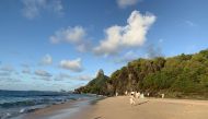 Tourists enjoy the beach at Fernando de Noronha. Washington Post photo by Marina Lopes
