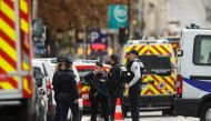 FILE PHOTO: French police is seen in front of the Paris Police headquarters in Paris, France, October 3, 2019. Reuters / Christian Hartmann