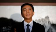 Newly appointed head of Hong Kong Liaison Office Luo Huining speaks to media to mark his first day at office in Hong Kong, China January 6, 2020. REUTERS/Navesh Chitrakar