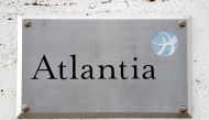 A logo of the Atlantia Group is seen outside their headquarters in Rome, Italy August 31, 2018. Reuters/Alessandro Bianchi
 