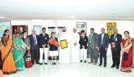 Ibrahim Hassan Al Asmakh, President of Regency Group Holding, during his visit to DPS-Modern Indian School.