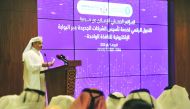The Minister of Commerce and Industry, H E Ali bin Ahmed Al Kuwari, during a press conference by the Ministry of Commerce and Industry at the Ministry's headquarters, yesterday. Pic: Baher Amin/The Peninsula 
