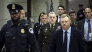Chair of the Joint Chiefs of Staff Mark Milley departs briefing for members of the US House of Representatives about the situation with Iran, at the US Capitol on January 8, 2020. Drew Angerer/Getty Images/AFP