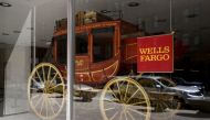  An 1860's era stagecoach is displayed at the Wells Fargo & Co. bank in downtown Denver, Colorado, U.S. April 13, 2016. Reuters/Rick Wilking