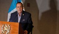 Guatemala's President-elect Alejandro Giammattei speaks during a news conference in Guatemala City, Guatemala January 13, 2020. Reuters/Luis Echeverria
 