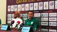 Pic: Al Sadd coach Xavi Hernandes at Qatar Cup press conference.