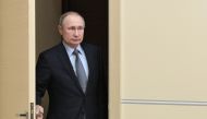 Russian President Vladimir Putin arrives for a meeting with head of the Russian Direct Investment Fund Kirill Dmitriyev at the Novo-Ogaryovo state residence outside Moscow, Russia January 17, 2020. Aleksey Nikolskyi/Kremlin