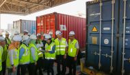 Malaysian officials inspect a container containing plastic waste shipment on January 20, 2020 before sending back to the countries of origin in Butterworth. - Malaysia OUT / AFP /