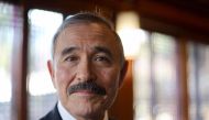 US Ambassador to South Korea Harry Harris poses for a photo after a group interview at the ambassador's residence in Seoul on January 16, 2020. AFP / Sebastien Berger 